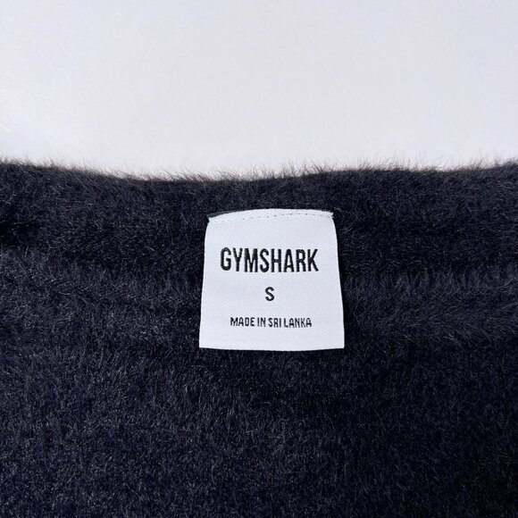 Gymshark Whitney Simmons Oversized Black Eyelash Off Shoulder Cozy Sweater Small - Picture 4 of 7